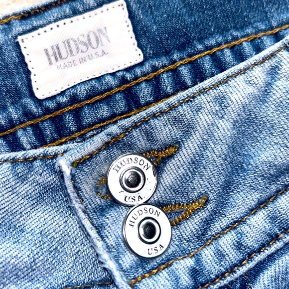 HUDSON🇬🇧Signature Petite BOOTCUT JEANS Lightwash Size 30 WP170DAP - Picture 8 of 13